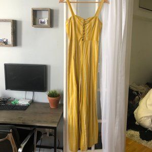 Mustard Yellow Forever 21 Jumpsuit